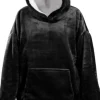 Best Unique Living Hoodie Deckenpulli mit Kapuze schwarz onesize Pullover