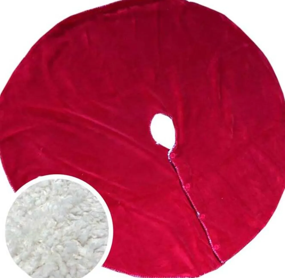 Sale Unique living Weihnachtsbaumdecke Coby rot D 110 cm Weihnachtsbaumdecken & -Körbe