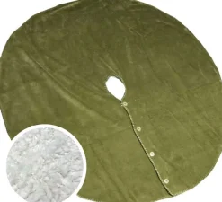 Hot Unique living Weihnachtsbaumdecke Coby grün D 110 cm Weihnachtsbaumdecken & -Körbe