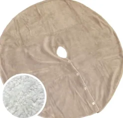 Outlet Unique living Weihnachtsbaumdecke Coby beige D 110 cm Weihnachtsbaumdecken & -Körbe