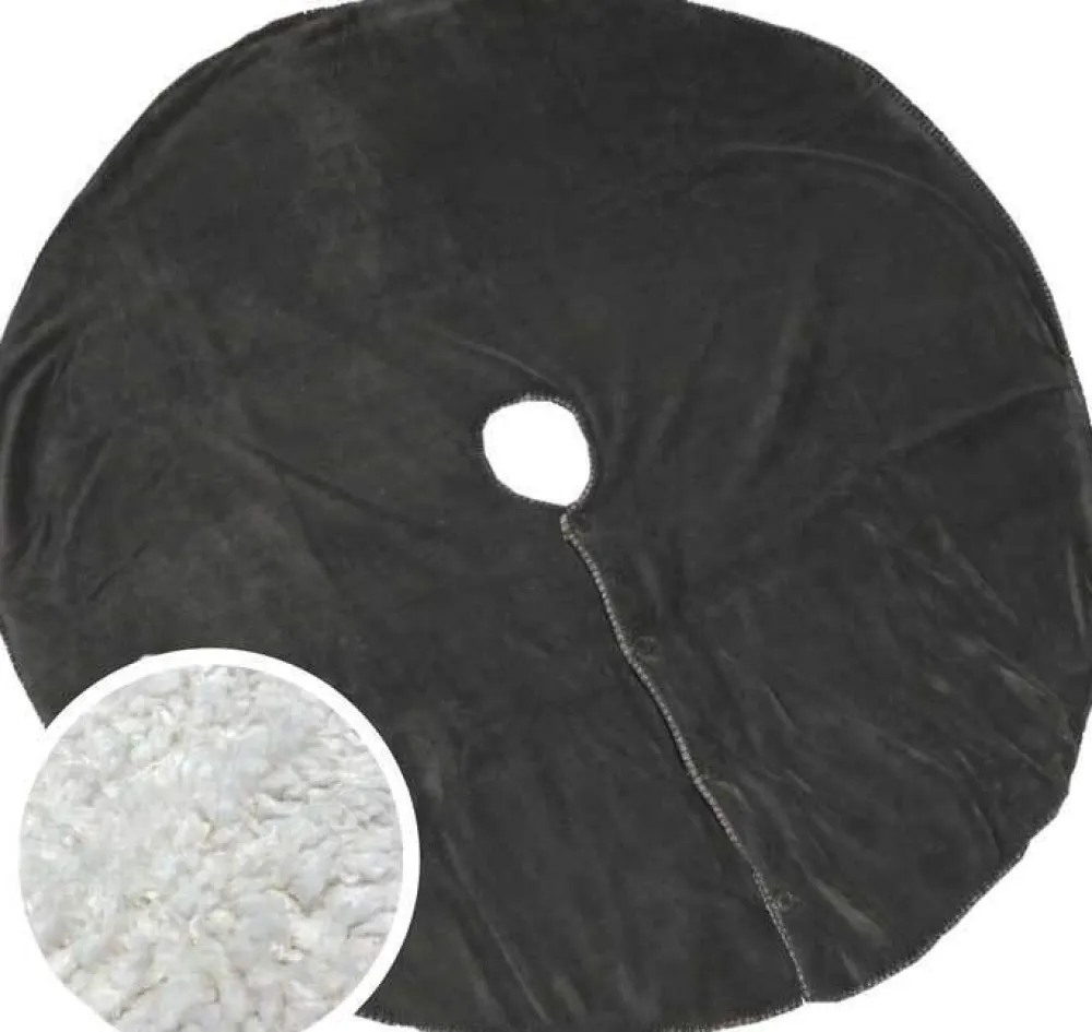 Sale Unique living Weihnachtsbaumdecke Coby grau D 110 cm Weihnachtsbaumdecken & -Körbe