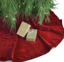 Clearance Unique living Weihnachtsbaumdecke Kelsey rot D 120 cm Weihnachtsbaumdecken & -Körbe