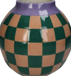 Sale Vase Artistic Strikes orange / grün D 22 H 22 cm Vasen & Krüge|Blumentöpfe & Pflanzgefäße