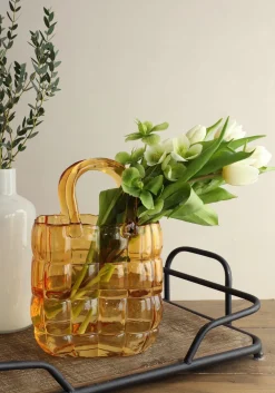 Discount Vase Marais gelb 19 x 11 x 28 cm Vasen & Krüge|Blumentöpfe & Pflanzgefäße