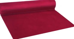 Vivant Tischläufer Velvet rot 250 x 28 cm Tischwäsche