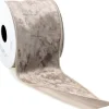 Vivant Weihnachtsband Velvet taupe 300 x 7 cm Weihnachtsschleifen Und -Bänder