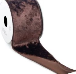 Discount Vivant Weihnachtsband Velvet orange 300 x 7 cm Weihnachtsschleifen Und -Bänder