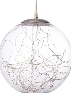 Discount Weihnachtsanhänger Kugel klar mit 300 LEDs warmweiß D 35 cm Weihnachtsdeko Zum Aufhängen