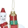 Best Weihnachtsbaumschmuck Alpaca mit Schal rot 9 x 3 x 11 cm Weihnachtskugeln & -Anhänger