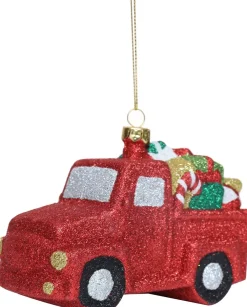 Online Weihnachtsbaumschmuck Fahrzeug Truck rot 12 x 6 x 7 cm Weihnachtskugeln & -Anhänger