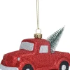 Online Weihnachtsbaumschmuck Fahrzeug Pick-up rot 12 x 6 x 7 cm Weihnachtskugeln & -Anhänger
