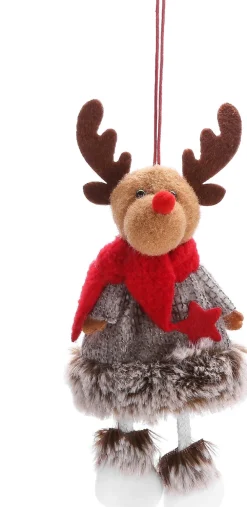 Online Weihnachtsbaumschmuck Geweven Rentier mehrfahrbig 4 x 4 x 17 cm Weihnachtskugeln & -Anhänger