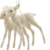 Online Weihnachtsbaumschmuck Hirsch 9 cm weiß 2 St. Weihnachtskugeln & -Anhänger