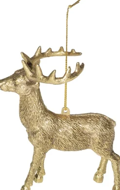 Best Weihnachtsbaumschmuck Rentier gold 13 x 11 x 6 cm Weihnachtskugeln & -Anhänger