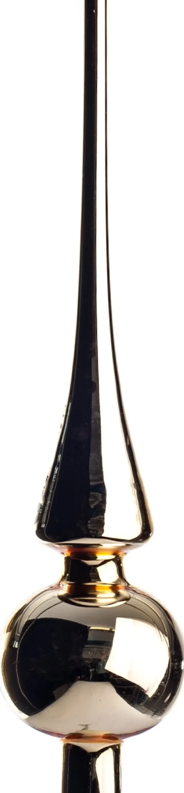 Weihnachtsbaumspitze Glas gold 26 cm Weihnachtsbaumspitzen