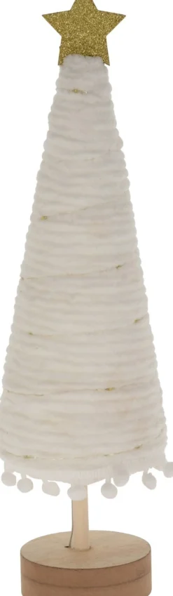 Weihnachtsdeko Baum Cosy weiß mit 20 LEDs warmweiß D 11 H 38 cm Weihnachtsfiguren & -Objekte