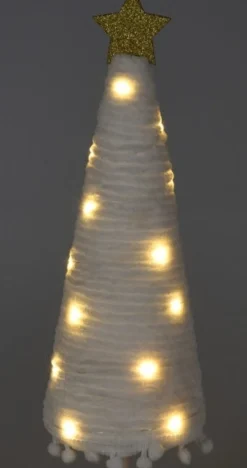 Weihnachtsdeko Baum Cosy weiß mit 20 LEDs warmweiß D 11 H 38 cm Weihnachtsfiguren & -Objekte
