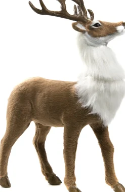 Online Weihnachtsdeko Hirsch braun 22 x 11 x 30 cm Weihnachtsfiguren & -Objekte