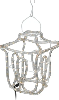 Discount Weihnachtsdeko Laterne mit 144 LEDs warmweiß 22,5 x 22,5 x 41 cm Weihnachtsfiguren (Außen)