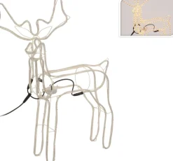 Discount Weihnachtsdeko Rentier mit 360 LEDs warmweiß 86 x 16 x 90 cm Weihnachtsfiguren (Außen)