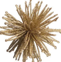 Hot Weihnachtsdeko Stern mit Glitzer 10 cm gold 4 St. Weihnachtsdeko Zum Aufhängen|Weihnachtssterne