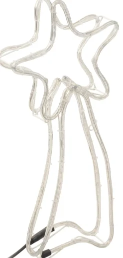 Best Weihnachtsdeko Stern mit 144 LEDs warmweiß 63 x 8 x 28 cm Weihnachtsfiguren (Außen)