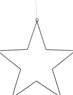 Best Weihnachtsdeko Stern schwarz mit 300 LEDs warmweiß D 56 cm Weihnachtsdeko Zum Aufhängen|Weihnachtssterne