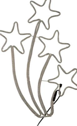 Weihnachtsdeko Sterne mit 216 LEDs warmweiß H 49 cm Weihnachtsfiguren (Außen)