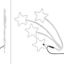 Weihnachtsdeko Sterne mit 216 LEDs warmweiß H 49 cm Weihnachtsfiguren (Außen)