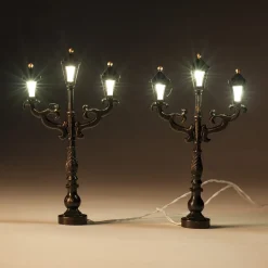 Online Weihnachtsdorf Laternen mit LED Beleuchtung H 11 cm 2 St. Weihnachtsdorf Beleuchtung