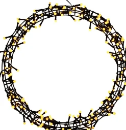 Hot Weihnachtskranz Kugeln mit 200 Lampen warmweiß D 45 H 4 cm Weihnachtskränze