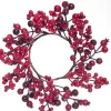 Sale Weihnachtskranz mit Beeren und Hagebutten D 12/25 cm Weihnachtskränze