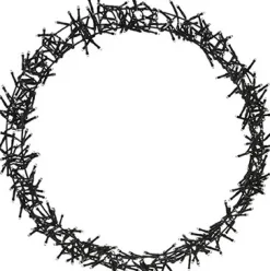 Hot Weihnachtskranz schwarz mit 400 LEDs D 50 H 7 cm Weihnachtskränze