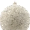 Weihnachtskugel Foam 8 cm winterweiß Weihnachtskugeln & -Anhänger