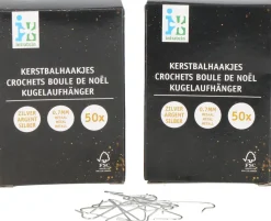 Weihnachtskugel-Aufhänger silber 2 x 50 St. Weihnachtskugeln & -Anhänger