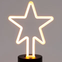 Online Weihnachtsleuchte Retro-Stern 13,5 x 19,5 cm warmweiß Weihnachtsleuchten