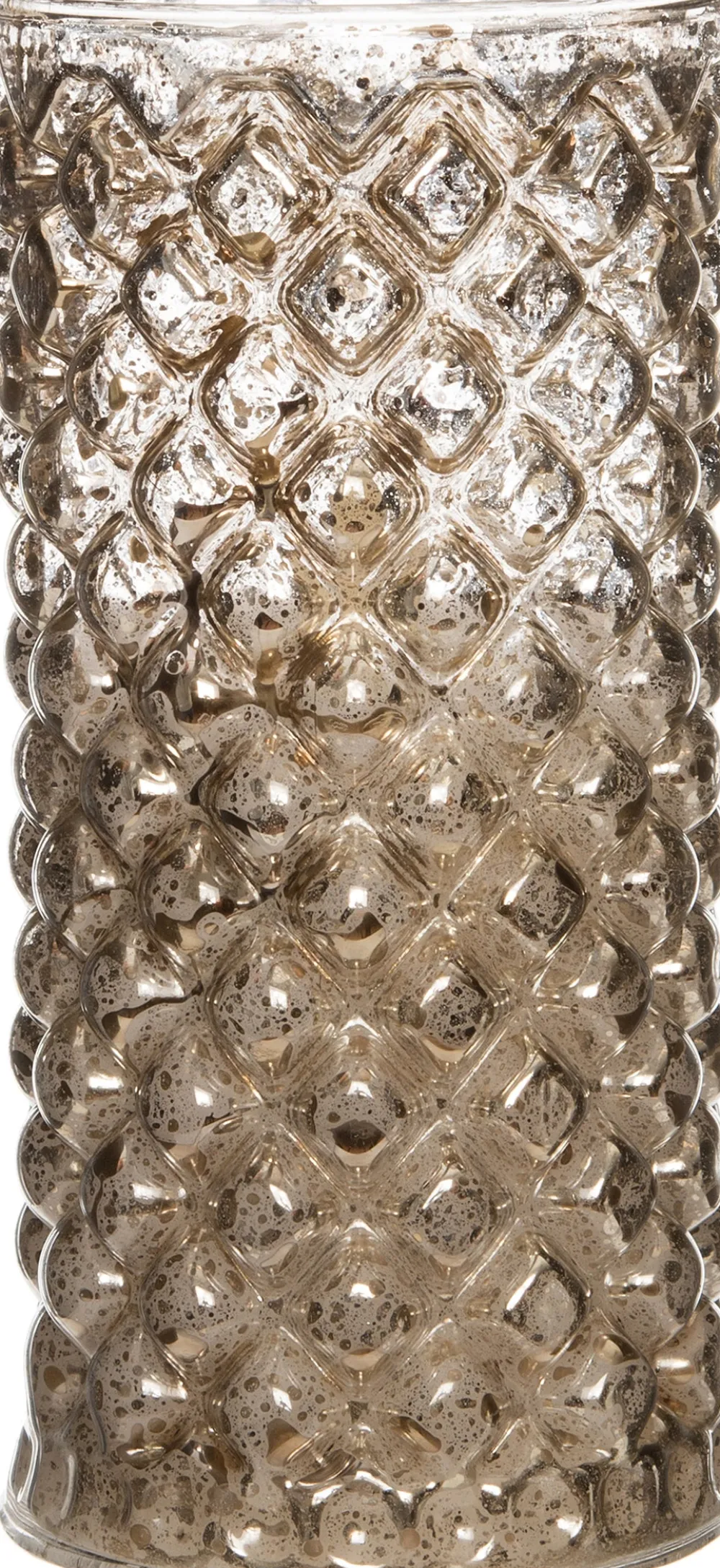 Clearance Weihnachtsleuchte silber mit Flammeneffekt D 7,5 H 15 cm gelb Weihnachtsleuchten