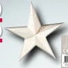 Weihnachtsstern aus Papier mit LED beleuchtet 60 cm warmweiß Weihnachtssterne