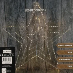 Outlet Weihnachtsstern beleuchtet 55 x 55 cm warm wit Weihnachtssterne|Weihnachtsfiguren (Außen)