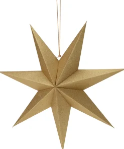Outlet Weihnachtsstern Papy gold 60 x 15 x 60 cm Weihnachtssterne