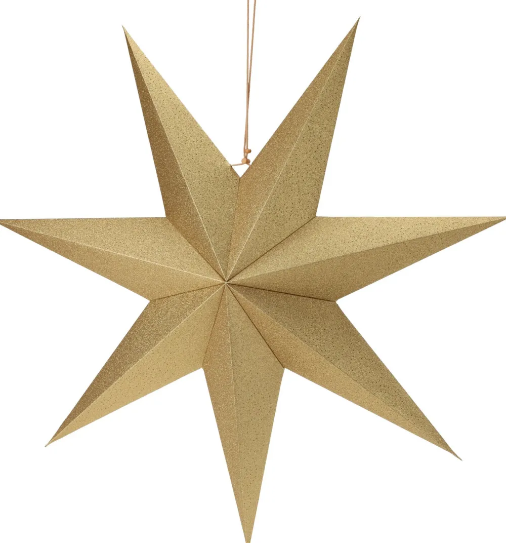 Sale Weihnachtsstern Papy gold 75 x 13 x 75 cm Weihnachtssterne