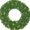 Online Winterberg Weihnachts- / Adventskranz künstlich mit LED-Beleuchtung D 60 cm warm weiß Weihnachtskränze