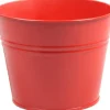 Sale Zinc Collection Blumentopf Sanvi rot D 23 H 18 cm Blumentöpfe|Blumentöpfe & Pflanzgefäße