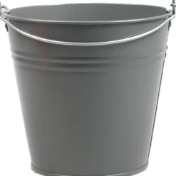 Outlet Zinc Collection Zinkeimer Janne grau 24,5 x 24,5 x 23 cm Blumentöpfe & Pflanzgefäße