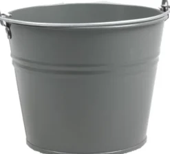 Best Zinc Collection Zinkeimer Elena grau D 23 H 18 cm Blumentöpfe & Pflanzgefäße